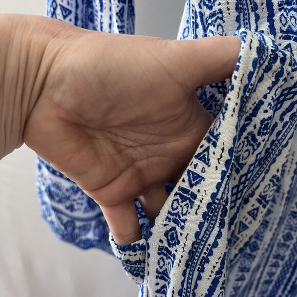 NWOT KIDSFORM Women Boho Mini Dress Floral Printed Deep V-Neck Bohemian Small - Picture 6 of 8